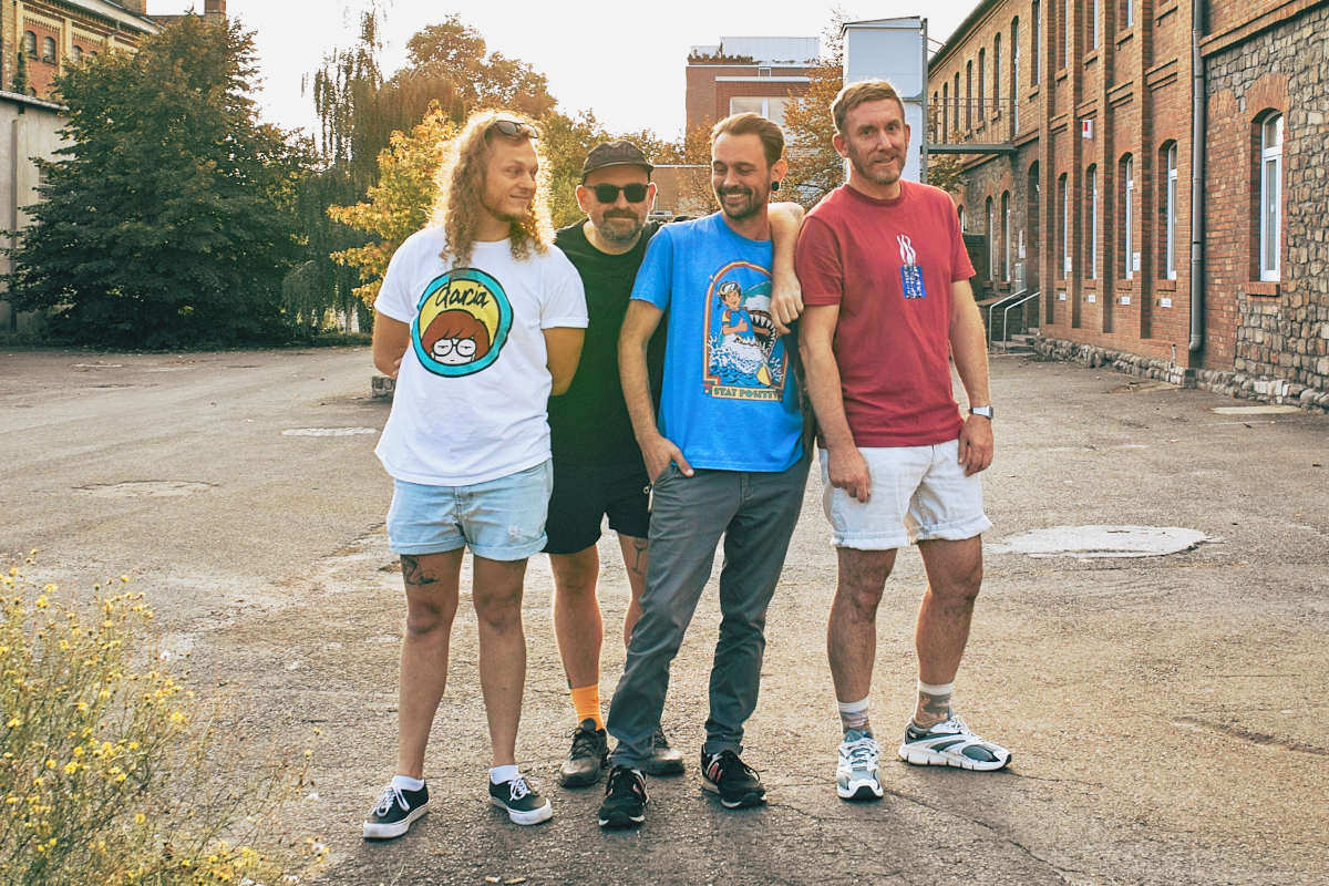 appe køppe Bandfoto mit Björn Rompe, Henner Walkhoff, Philipp Rantzow und Martin Gneist